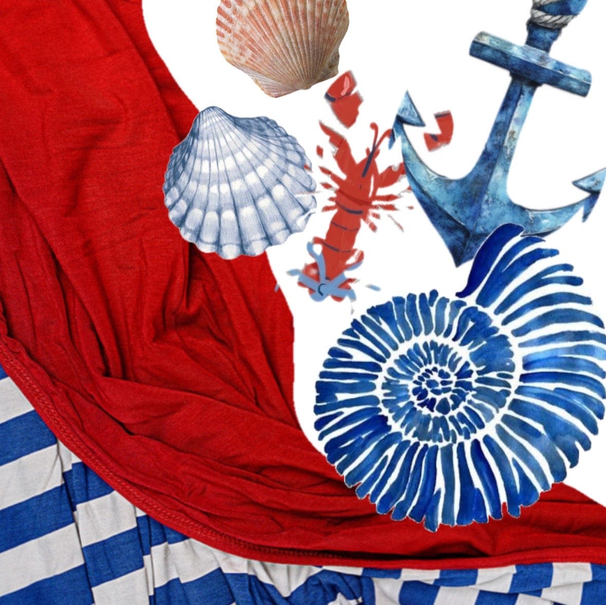 Nantucket Sails Swaddle Blanket
