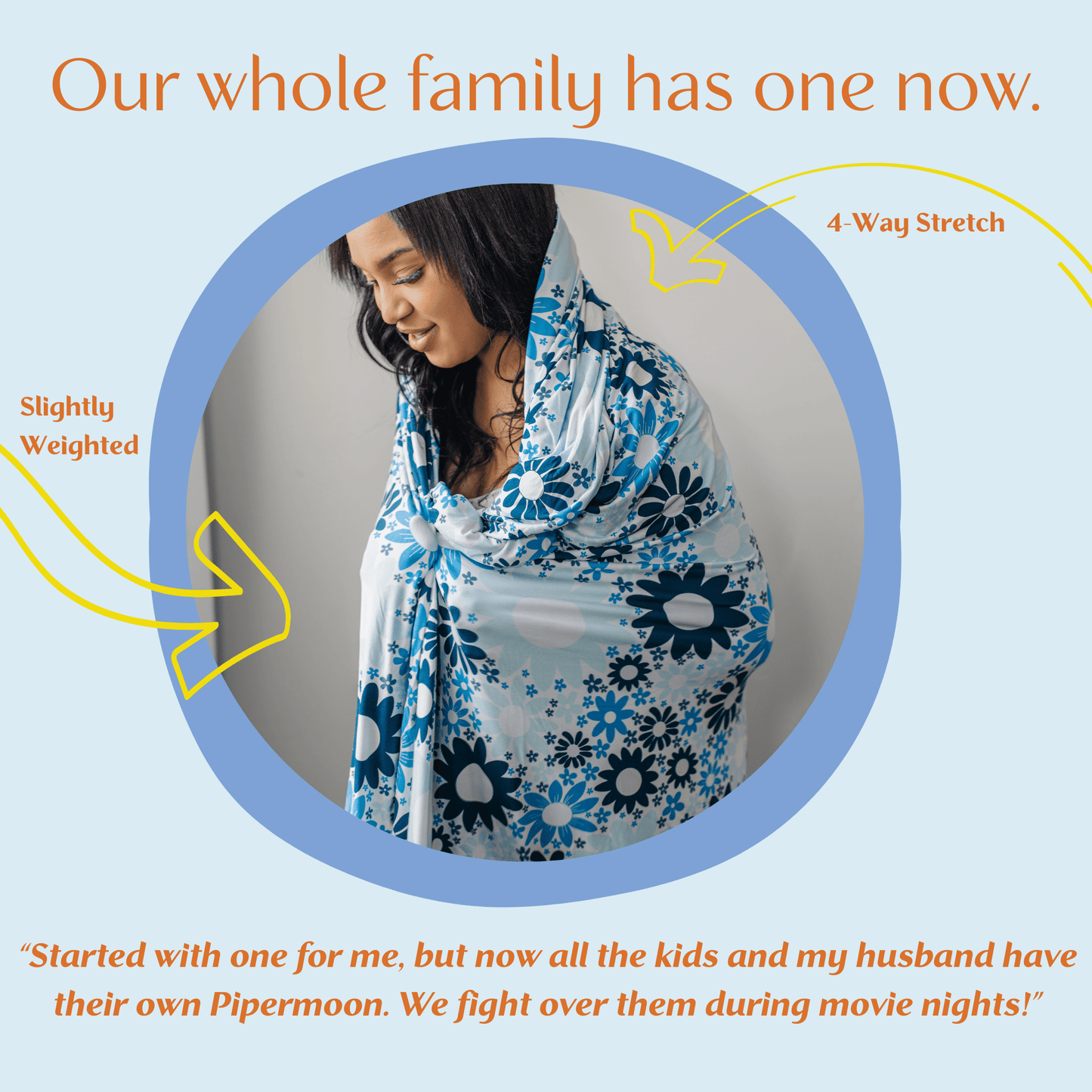 Daisy Adult Swaddle Blanket