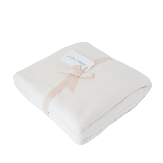 Cooling bed blanket for hot sleepers.