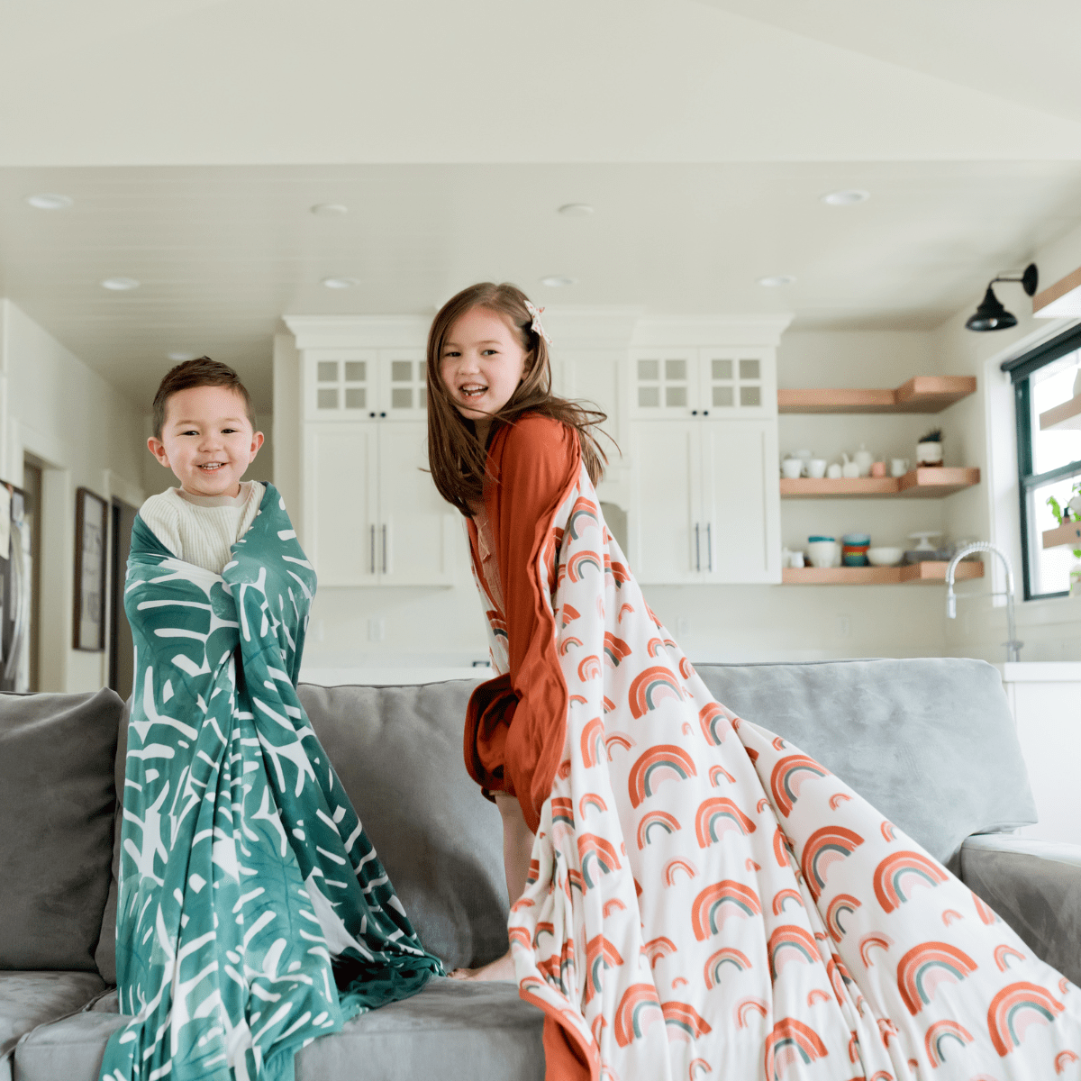 The adult swaddle blanket that is cozy at home or on the go.