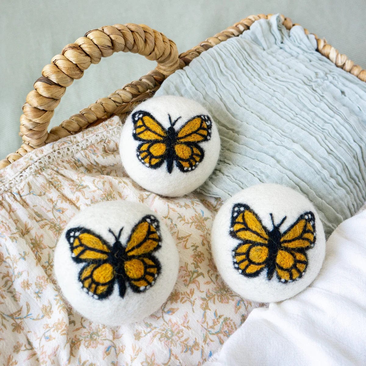 Friendsheep- Monarch Butterfly Trio Eco Dryer Balls - Set of 3