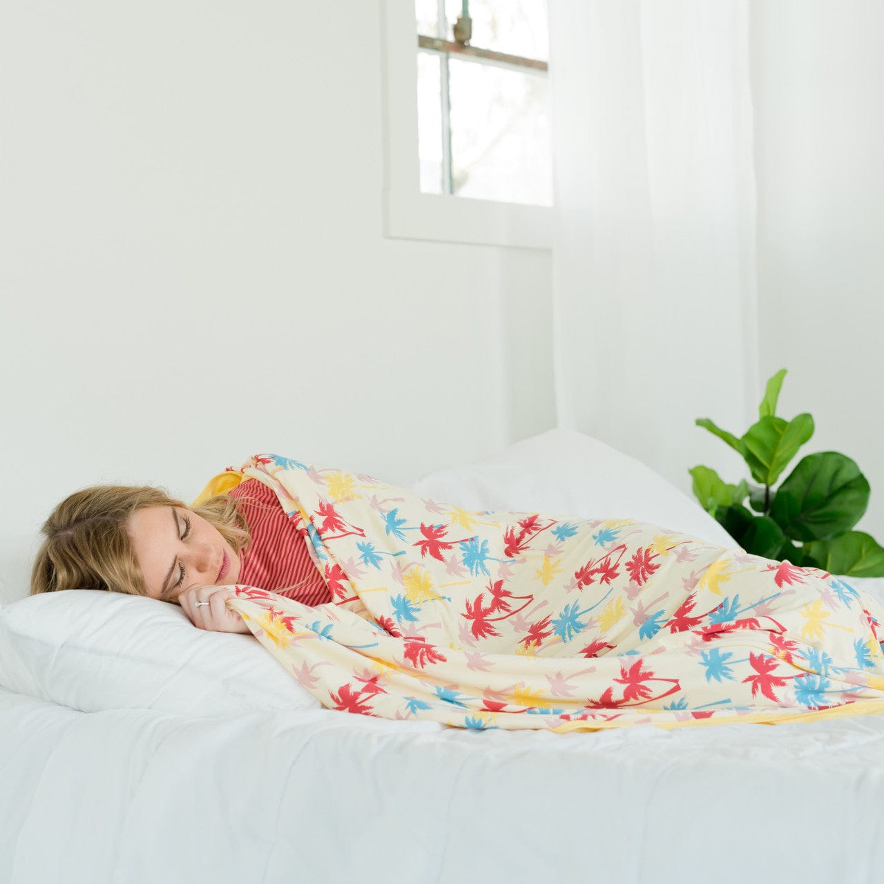 Temperature regulating, cool to the touch hug blanket for hugs and stress reduction.