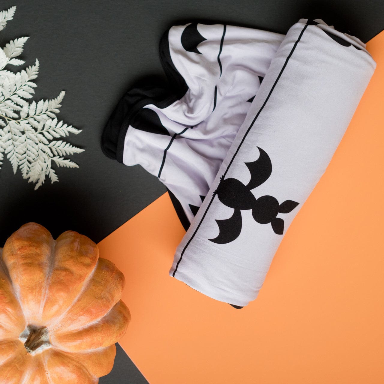 Super soft adult swaddle blanket for lovers of bats, Halloween, Wednesday with all the gothic, but cute, vibes.