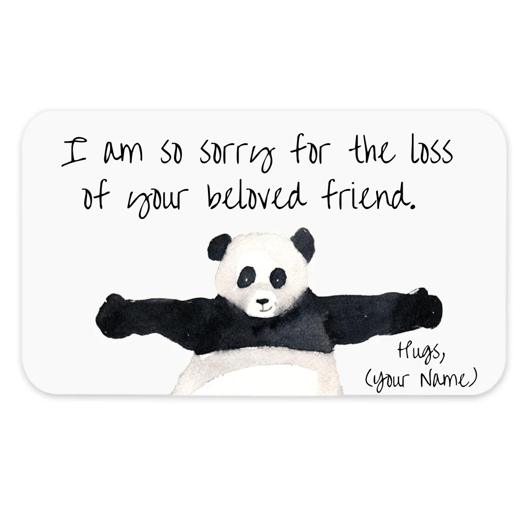 Panda hug tiny card by the company E. Frances.