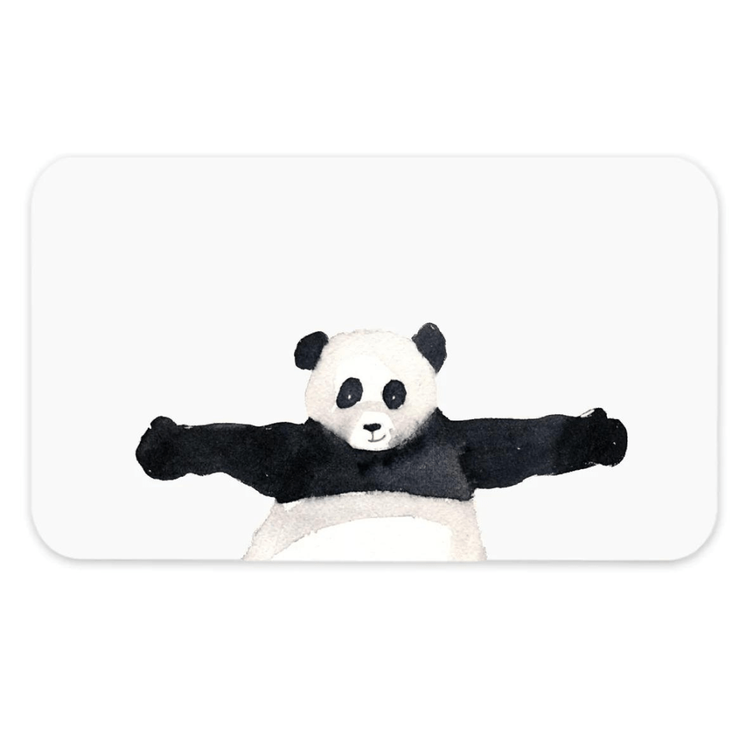 Blank panda tiny hug card to personalize your gift.