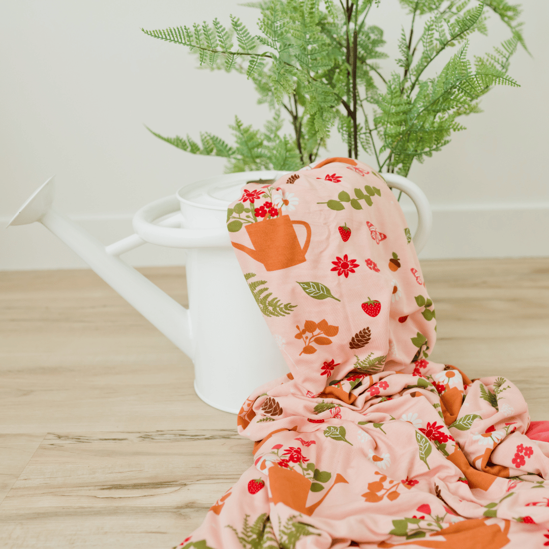 Cozy cottage strawberry adult swaddle throw blanket for strawberry aesthetic