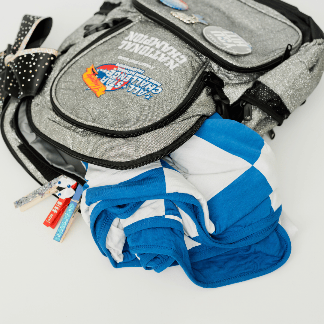 Travel blanket that easily fits in any backpack making them perfect for cuddling between games or long bus rides.