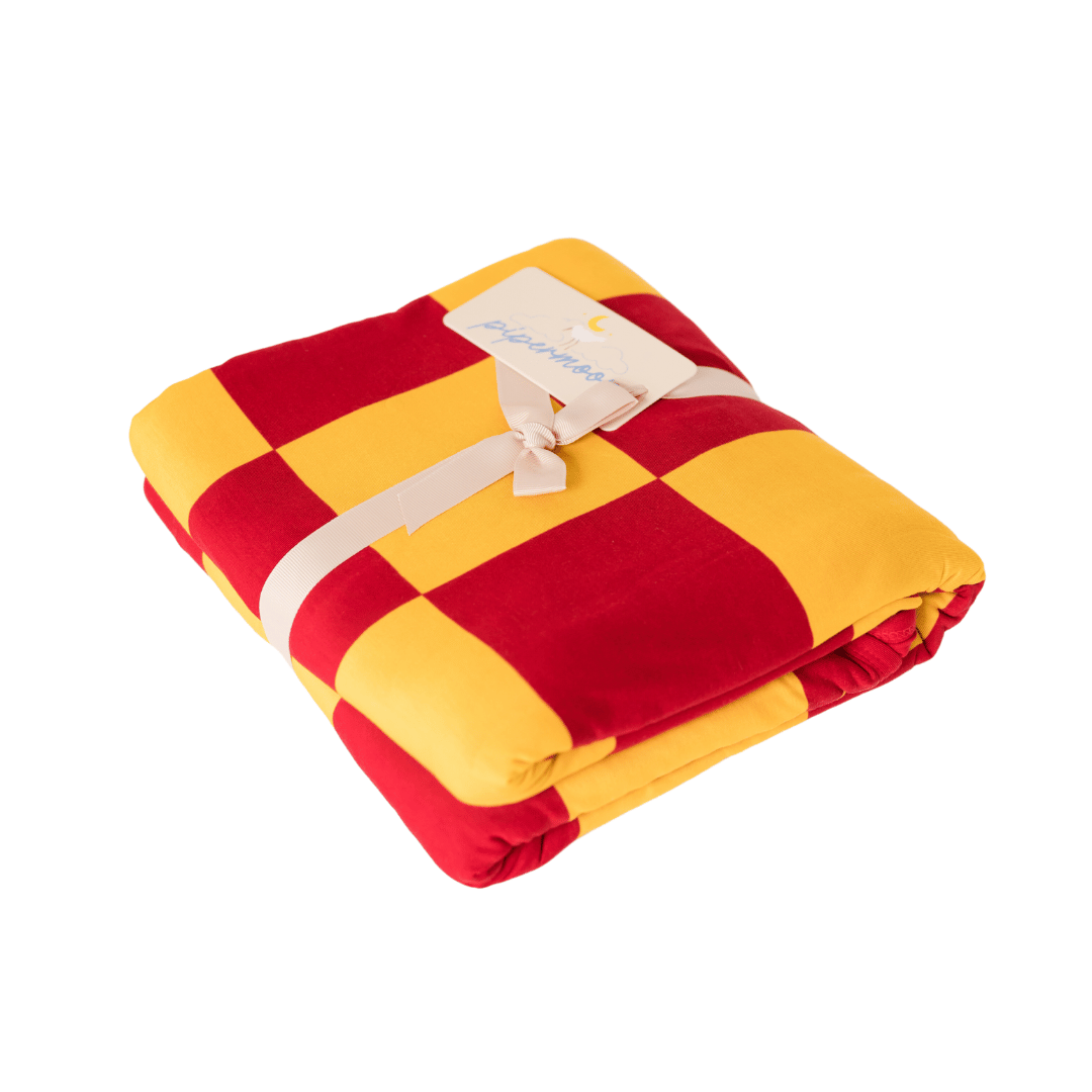 Red and yellow blanket sale