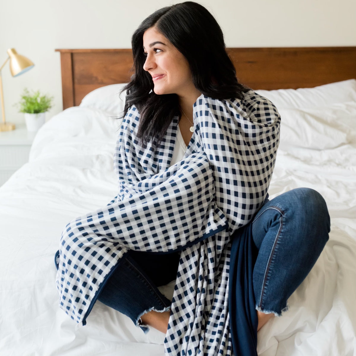 How cozy is a Pipermoon adult swaddle blanket?