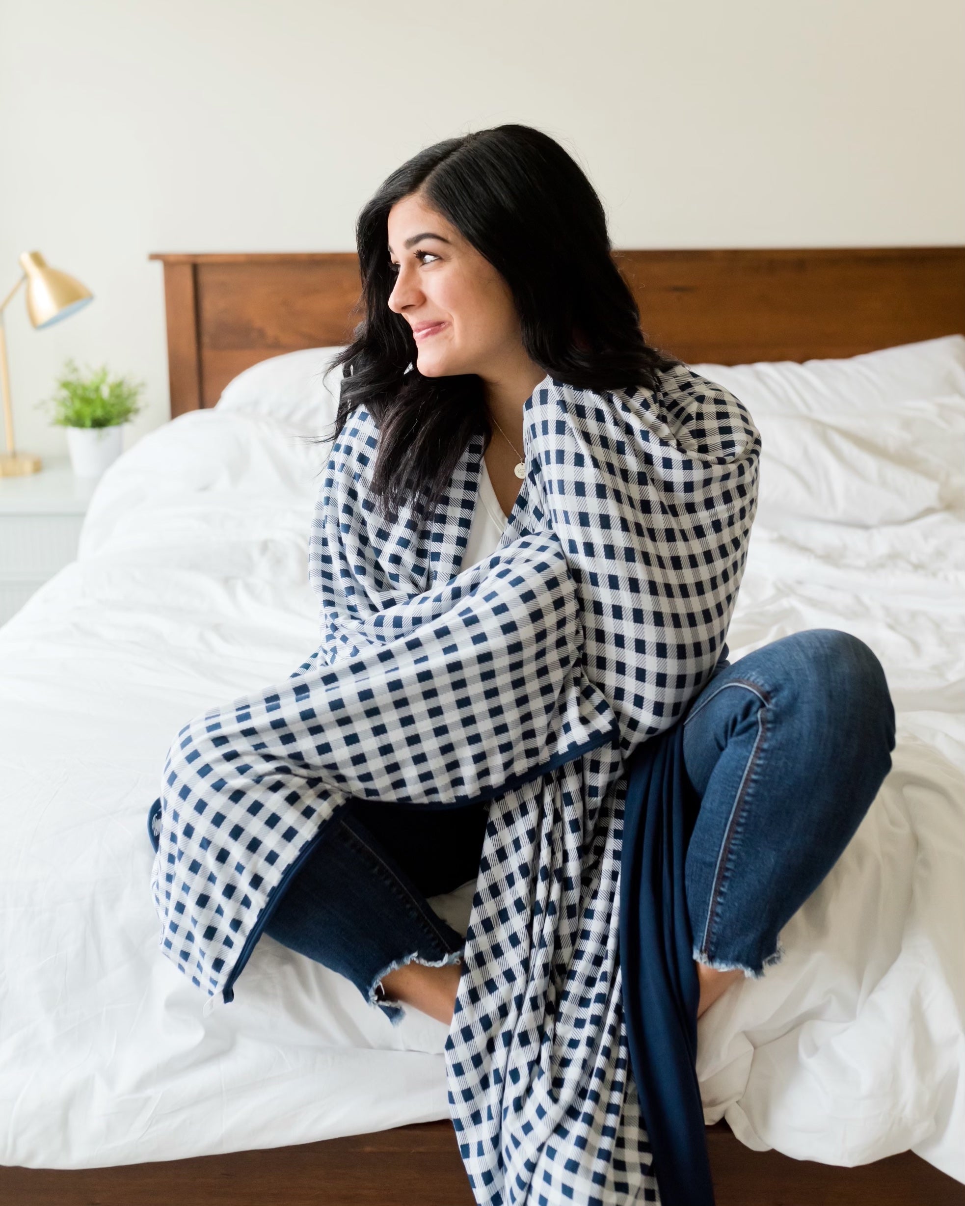 How cozy is a Pipermoon adult swaddle blanket?