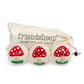 White Mushroom Trio: With Bag