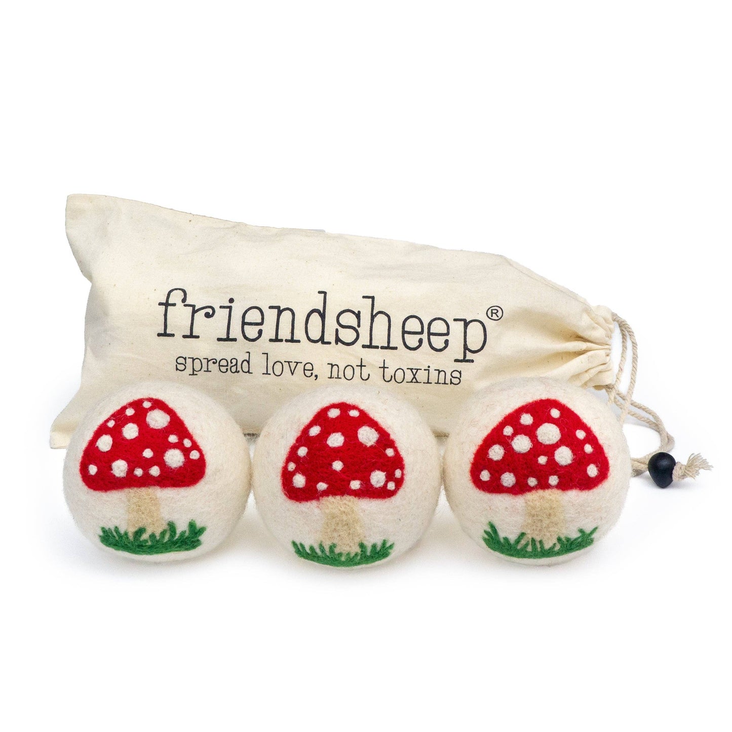 White Mushroom Trio: With Bag