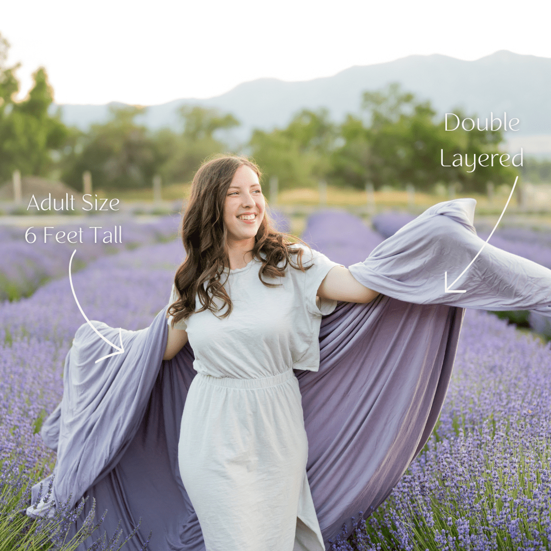 Lavender Haze Swaddle Blanket