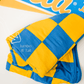 Blue & Gold Adult Swaddle Blanket