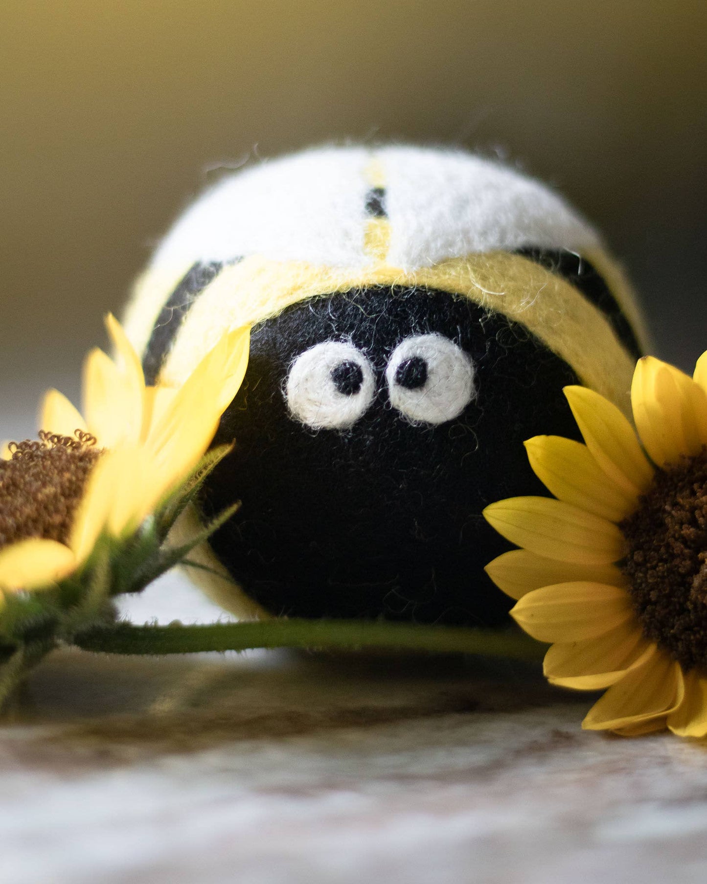 Lavender Fields Eco Wool Dryer Balls - BEE: With Bag