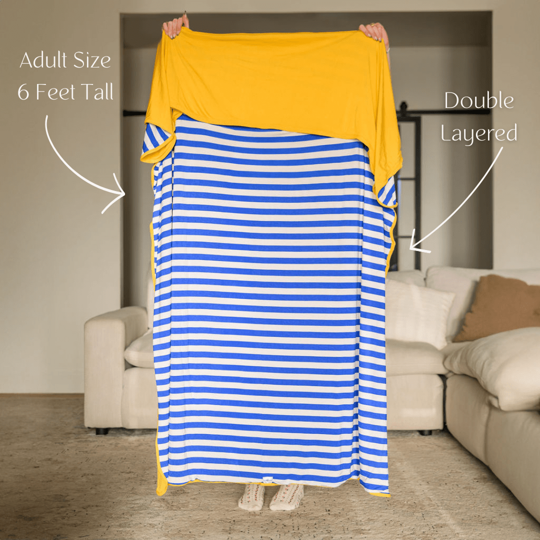 Sorrento Lemon Adult Swaddle Blanket