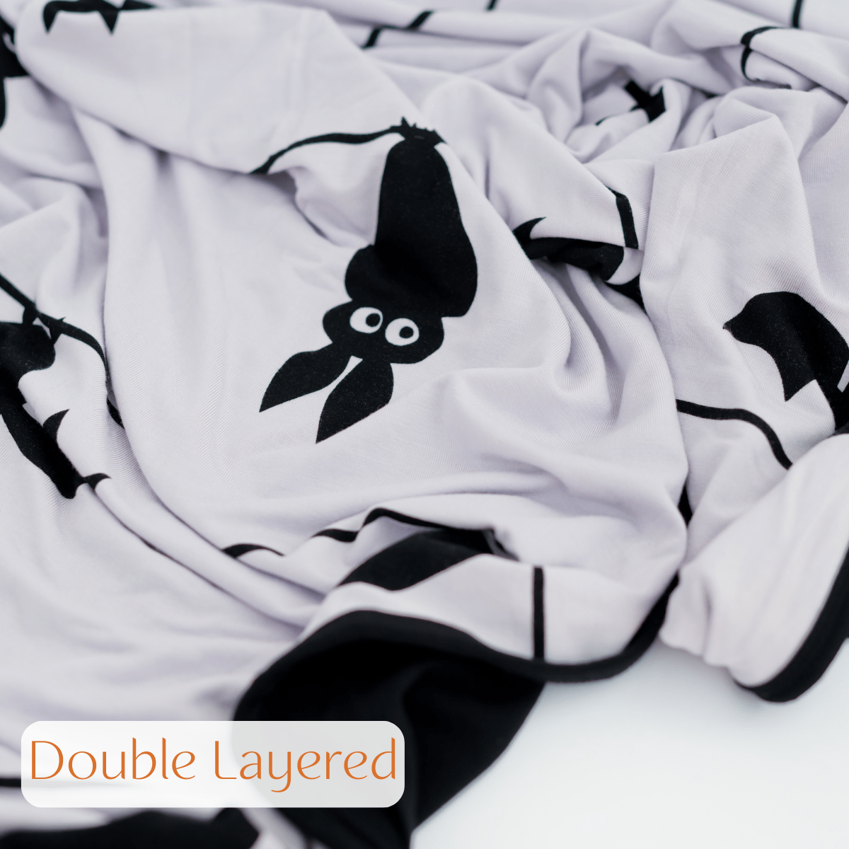 All our blankets are reversible with 2 layers of fabric making them extra cozy.