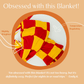 Red & Gold Adult Swaddle Blanket