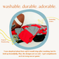 Red & Gray Adult Swaddle Blanket