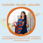 Blue & Orange Adult Swaddle Blanket