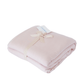 Two toned blush pink hug blankets for coziness, stress relief and better sleep.