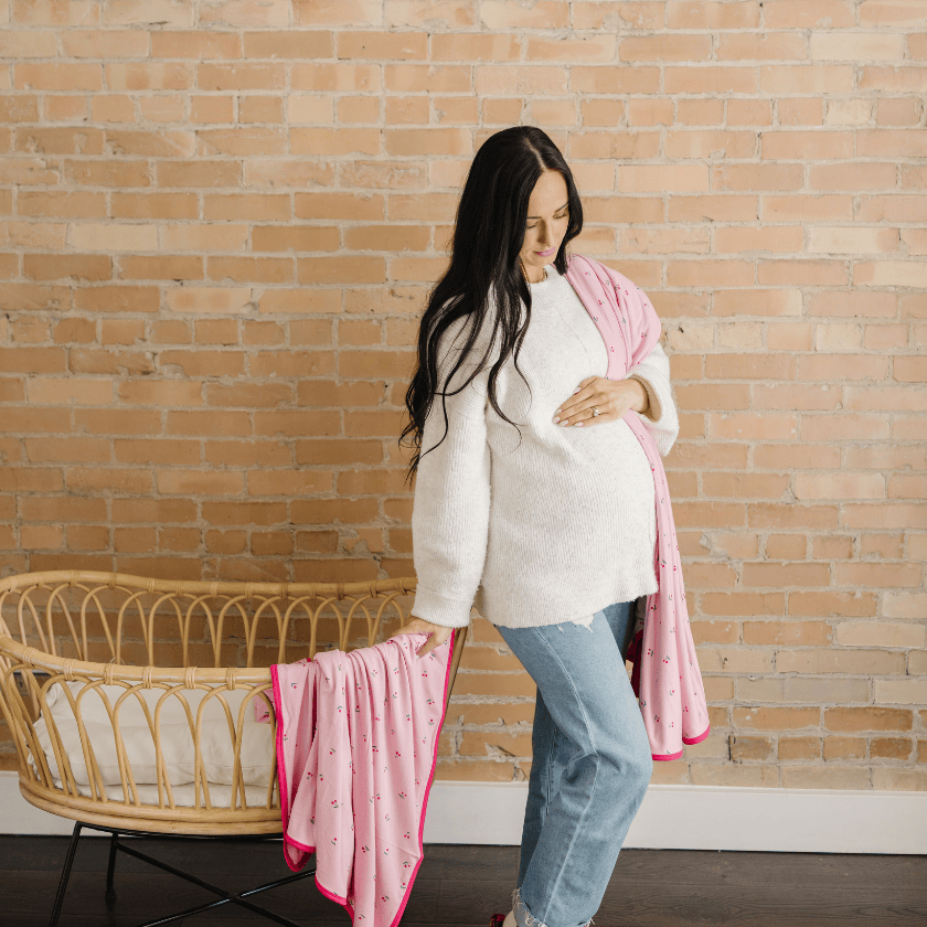 Cherry Swaddle Blanket
