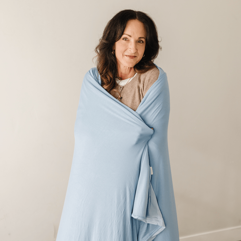 Chambray Swaddle Blanket