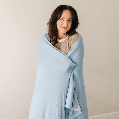 Chambray Swaddle Blanket