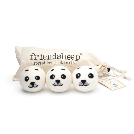 Friendsheep- Baby Seals - Limited Edition Eco Dryer Balls - Set of 3