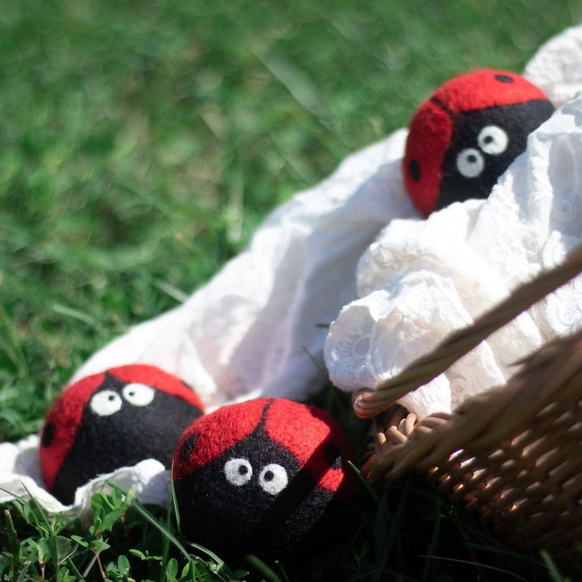 Friendsheep - Ladybug Trio Eco Dryer Balls - Set of 3